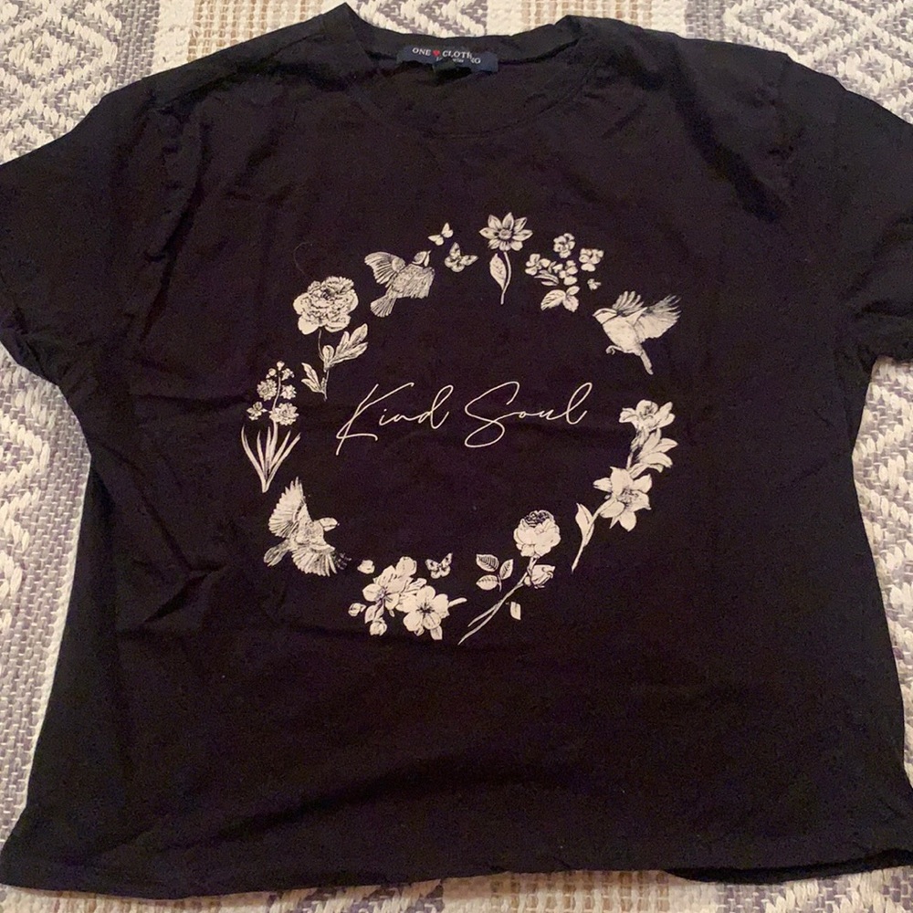 Kind Soul Black Graphic Tee